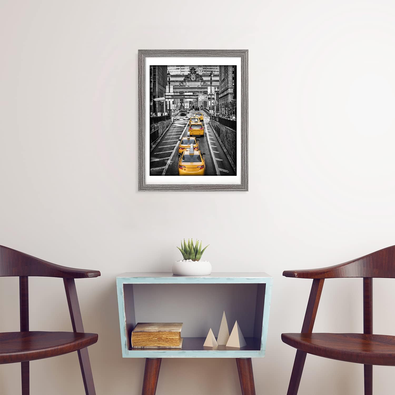 12x16 Solid Wood Picture Frame, Gray K63570