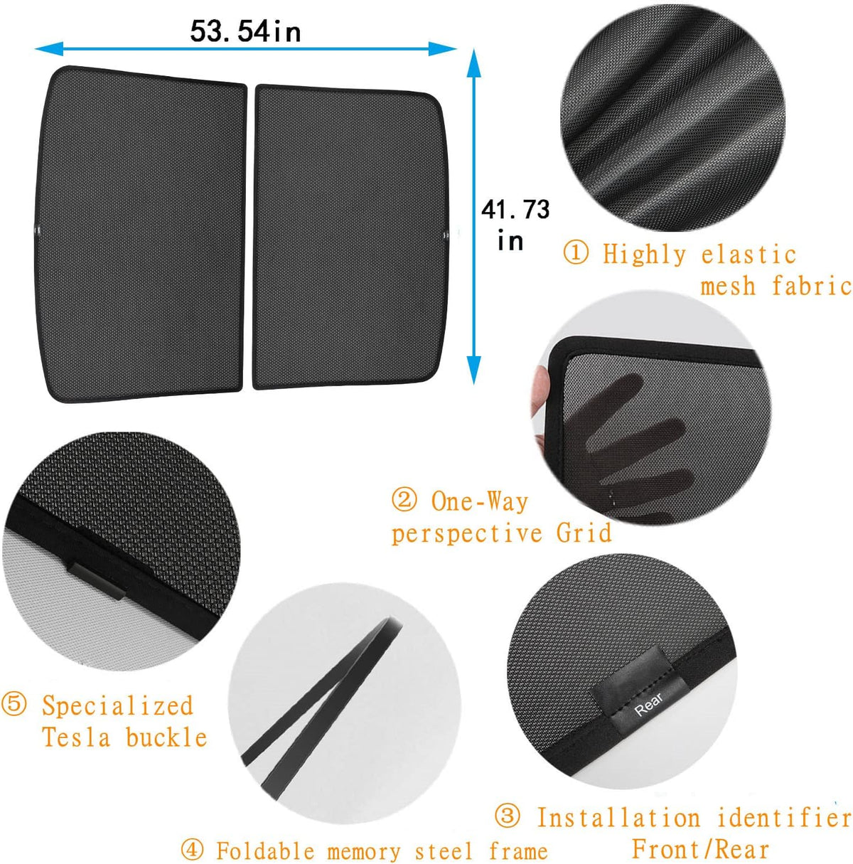 Sunshade Roof Windows Shade Set of 2 T547