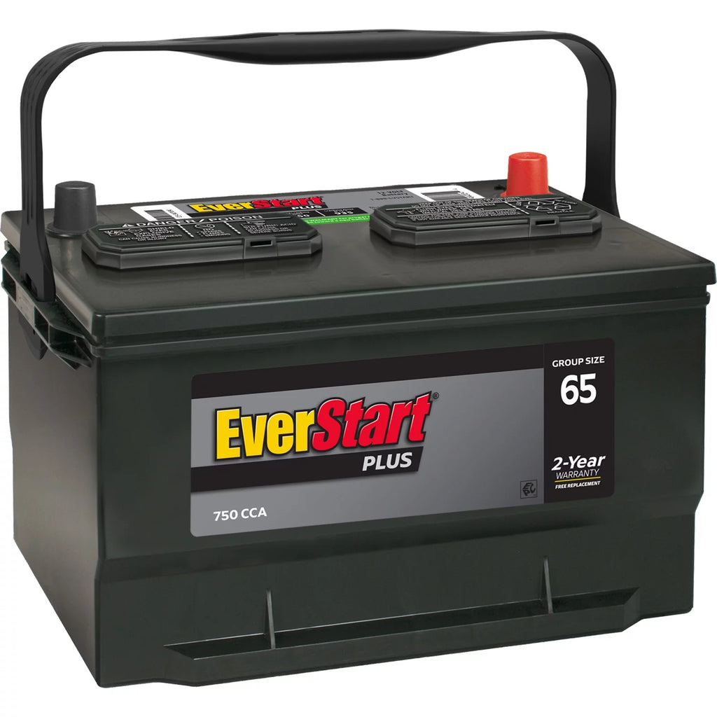 Lead Acid Automotive Battery, Group Size 65 12 Volt, 750 CCA Z90356