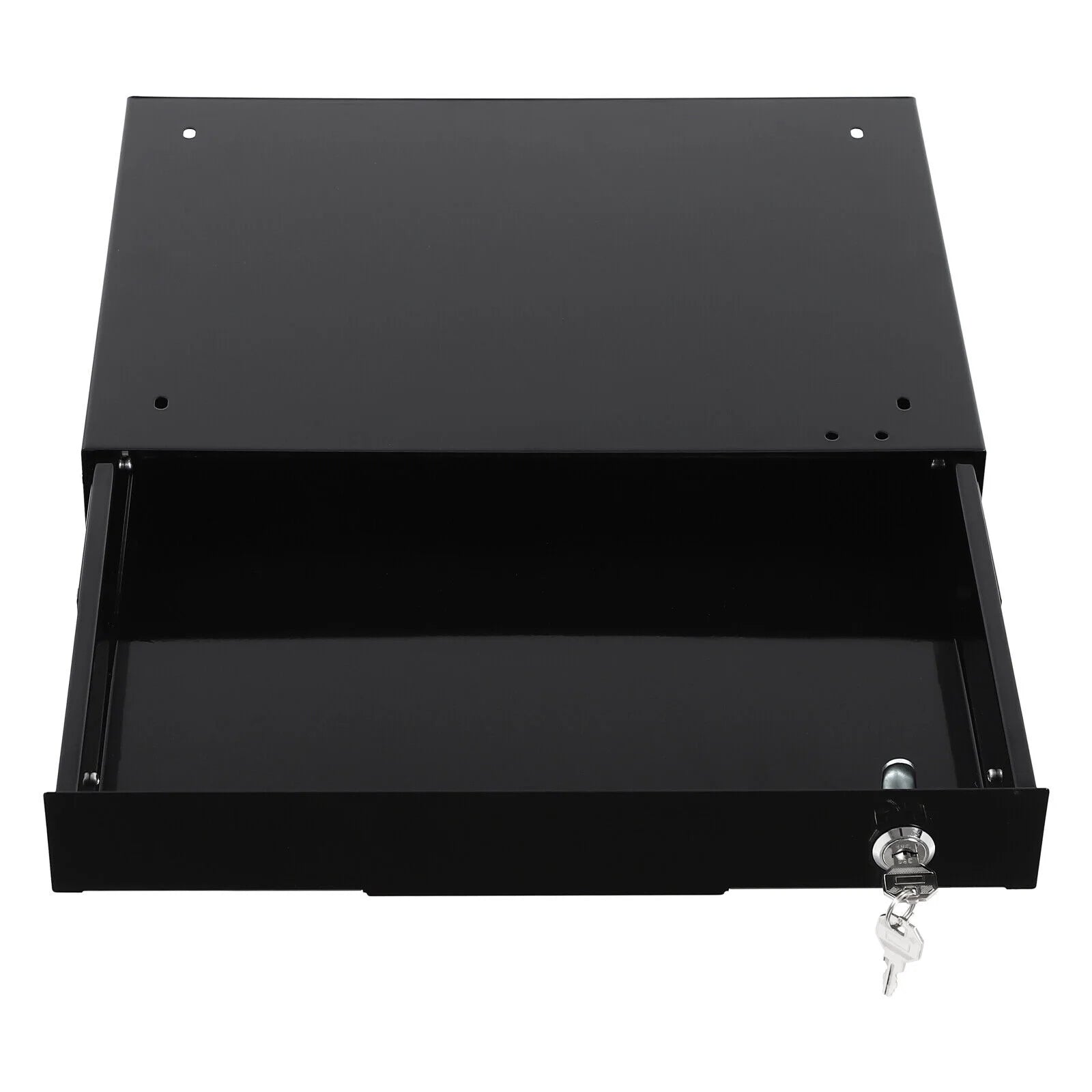 Black Sliding Drawer Storage Tray with Keys P70643