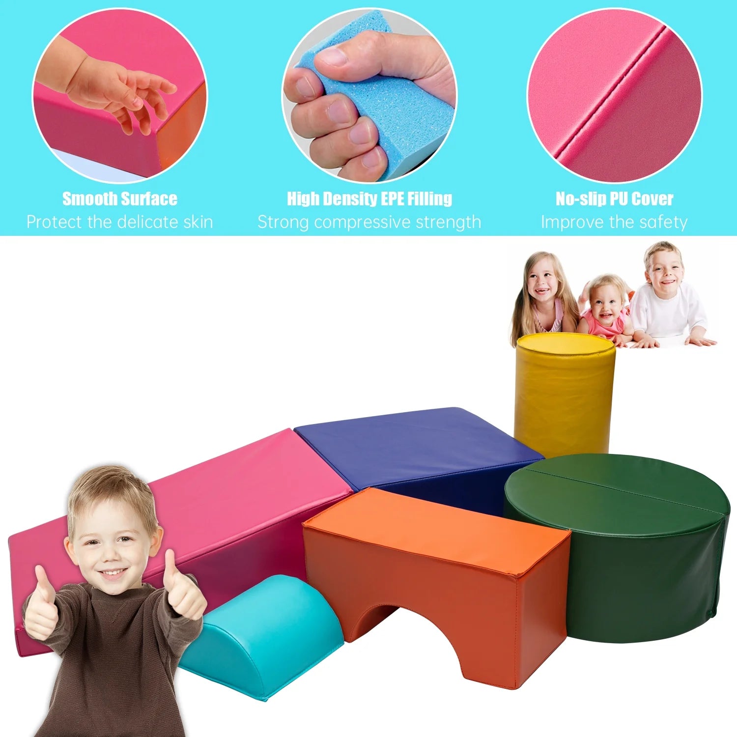 6PC Colourful Foam Play Set Q78220