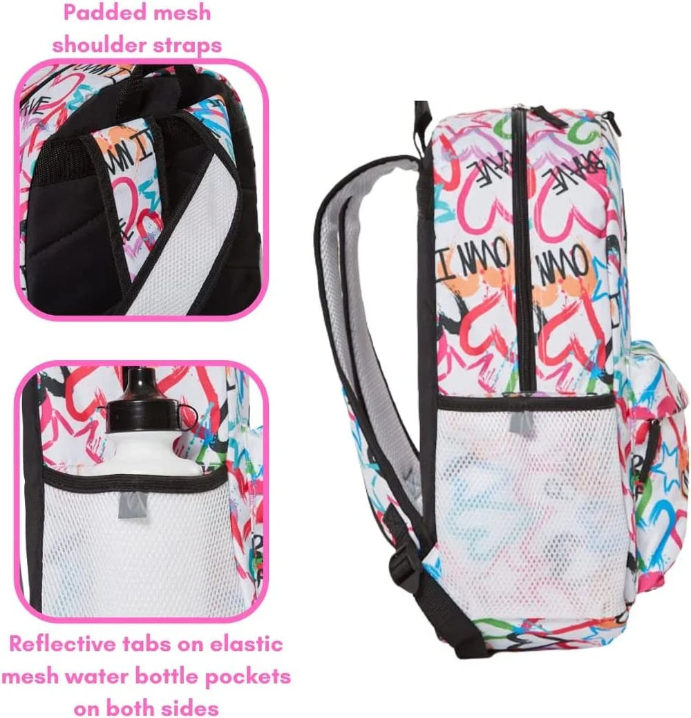 6 Piece Backpack Set with Lunch Box and Water Bottle R693