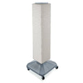 White Four-Sided Interlocking Pegboard Tower P517