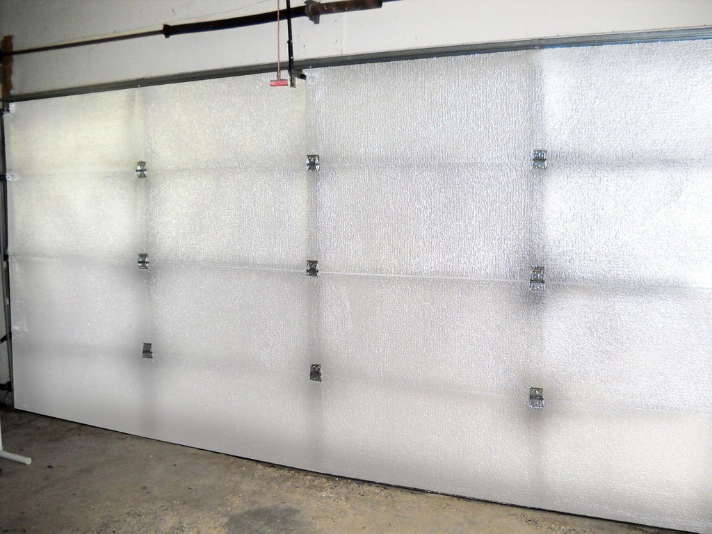 Reflective White 2 Car Garage Door Insulation Foam Core Kit Z94722