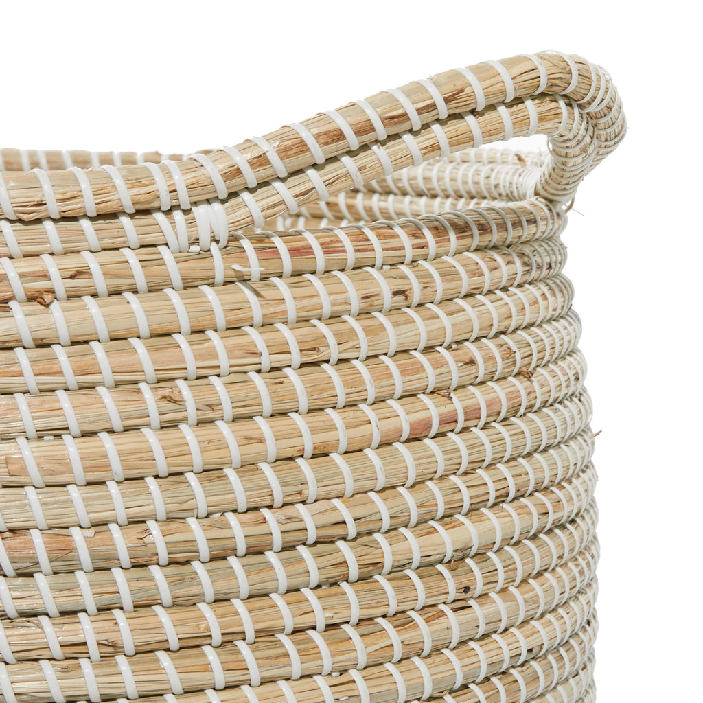 Set of 2 Brown Sea Grass Storage Basket D778