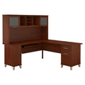 72w L Shaped Desk with Hutch I4766