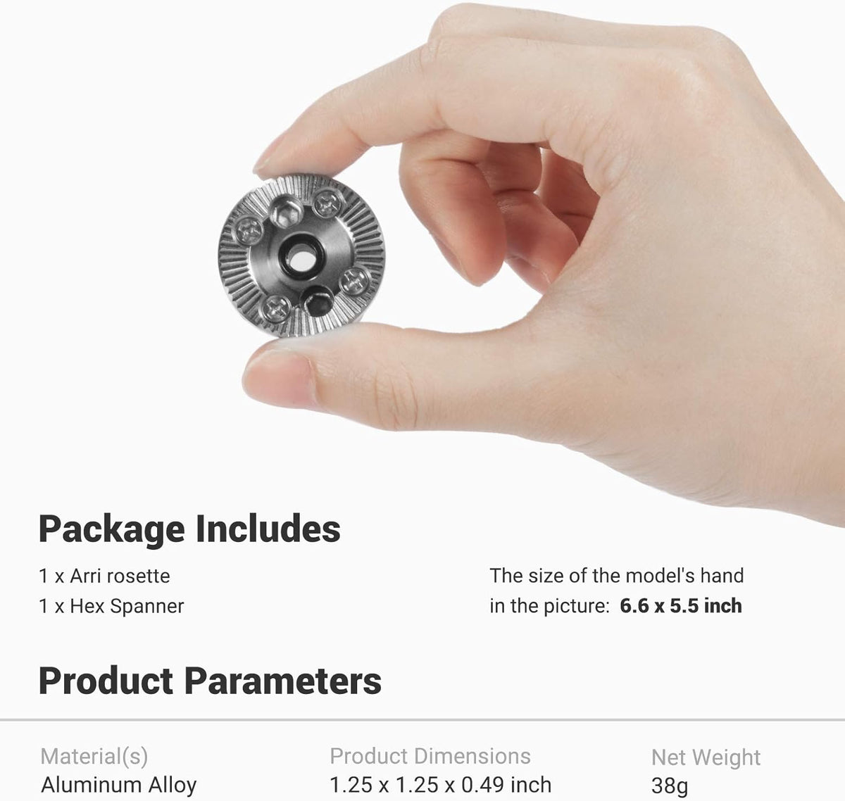 Standard Rosette Bolt-On Mount M6 Thread 31.8 Diameter Pack of 2 Z2747