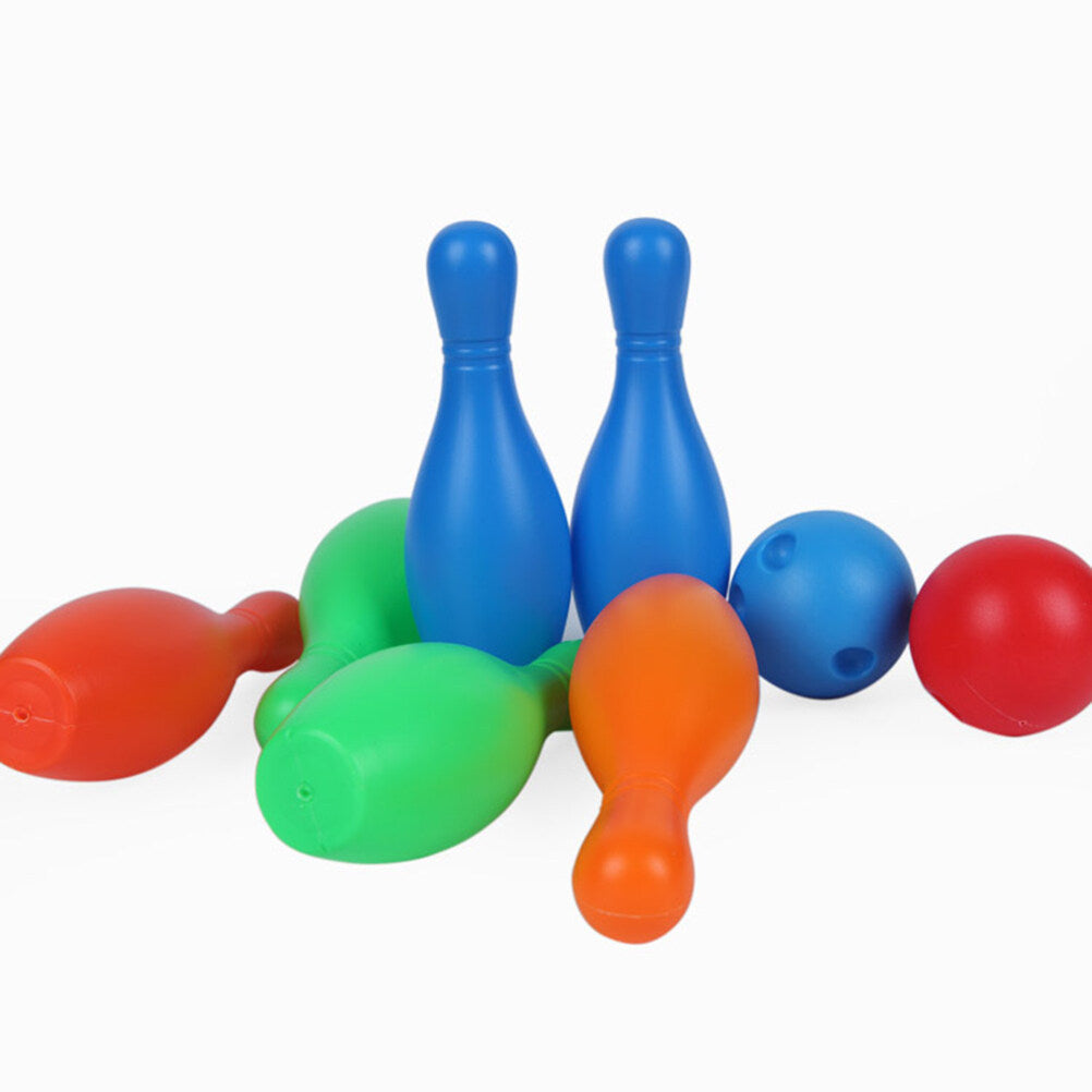 Bowling Set Kids Game Toys Indoor Ball Outdoor Plastic Party Skittle Games Sports Pin Balls Play H635750
