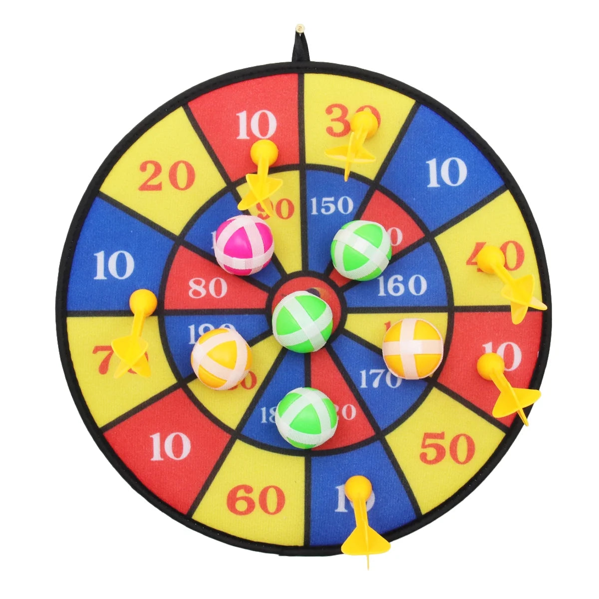 Flocking Dart Board with 4pcs Darts Dartboard Set V7031
