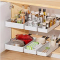 3 Pack Pull Out Cabinet Organizer, 15.7 Deep Slide Out Drawers Shelf Storage B29561