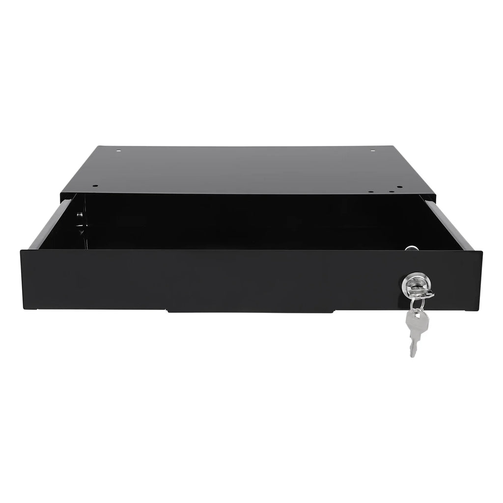 Black Sliding Drawer Storage Tray with Keys P70643