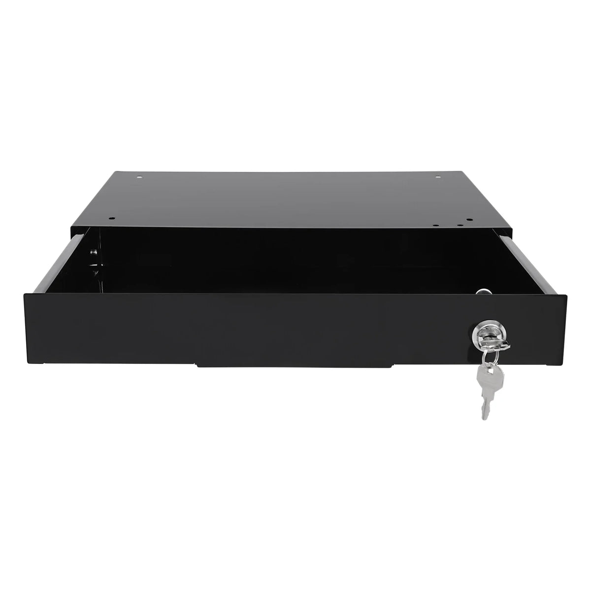 Black Sliding Drawer Storage Tray with Keys P70643