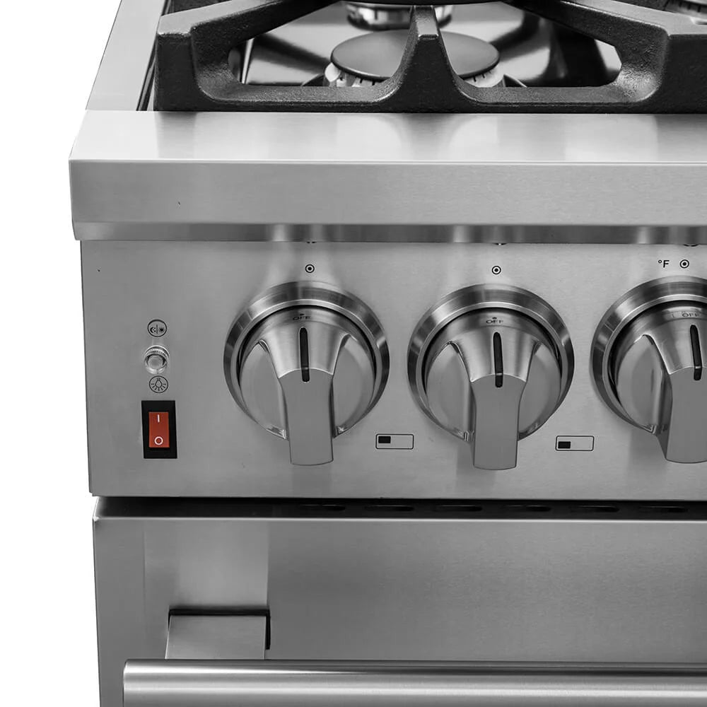 36 inch Stainless Dual Fuel Electric Gas Range R738