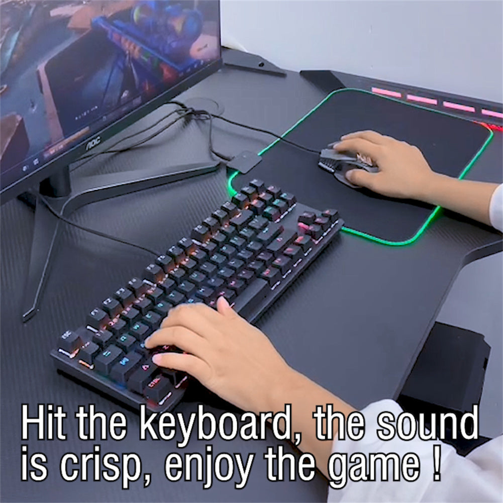 87-Key Gaming Mechanical Keyboard with Backlit LED W94371