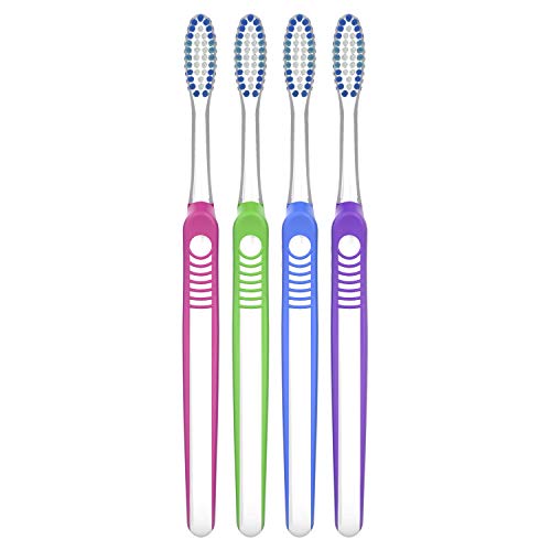 Medium Toothbrushes, 4 Count B338