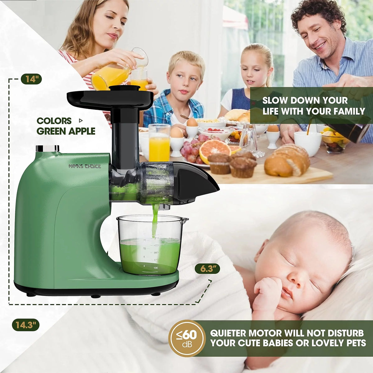 Slow Masticating Cold Press Juicer D29321