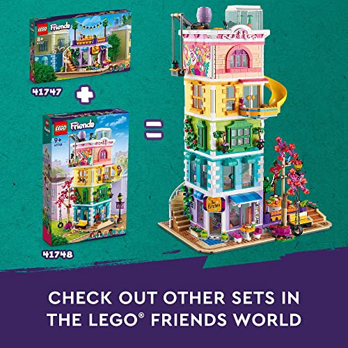 LEGO Friends Heartlake City Community Center 41748 Building Toy Set, 6 Mini-Dolls, Pet Dog R5165