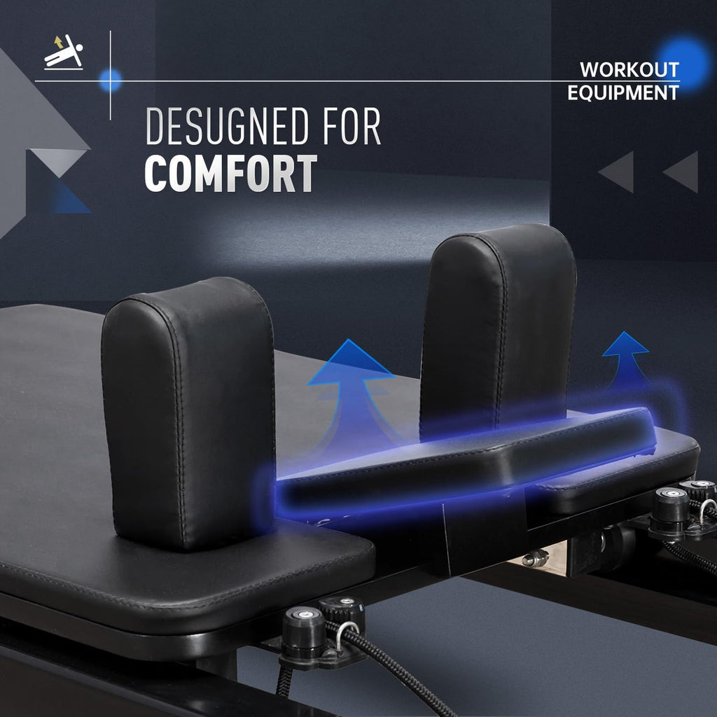 Aluminium Pilates Reformer with Reformer Box and Padded Jump Board J736
