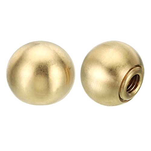 25mm Brass Ball Lamp Finials Caps Knob, 2 Set C472