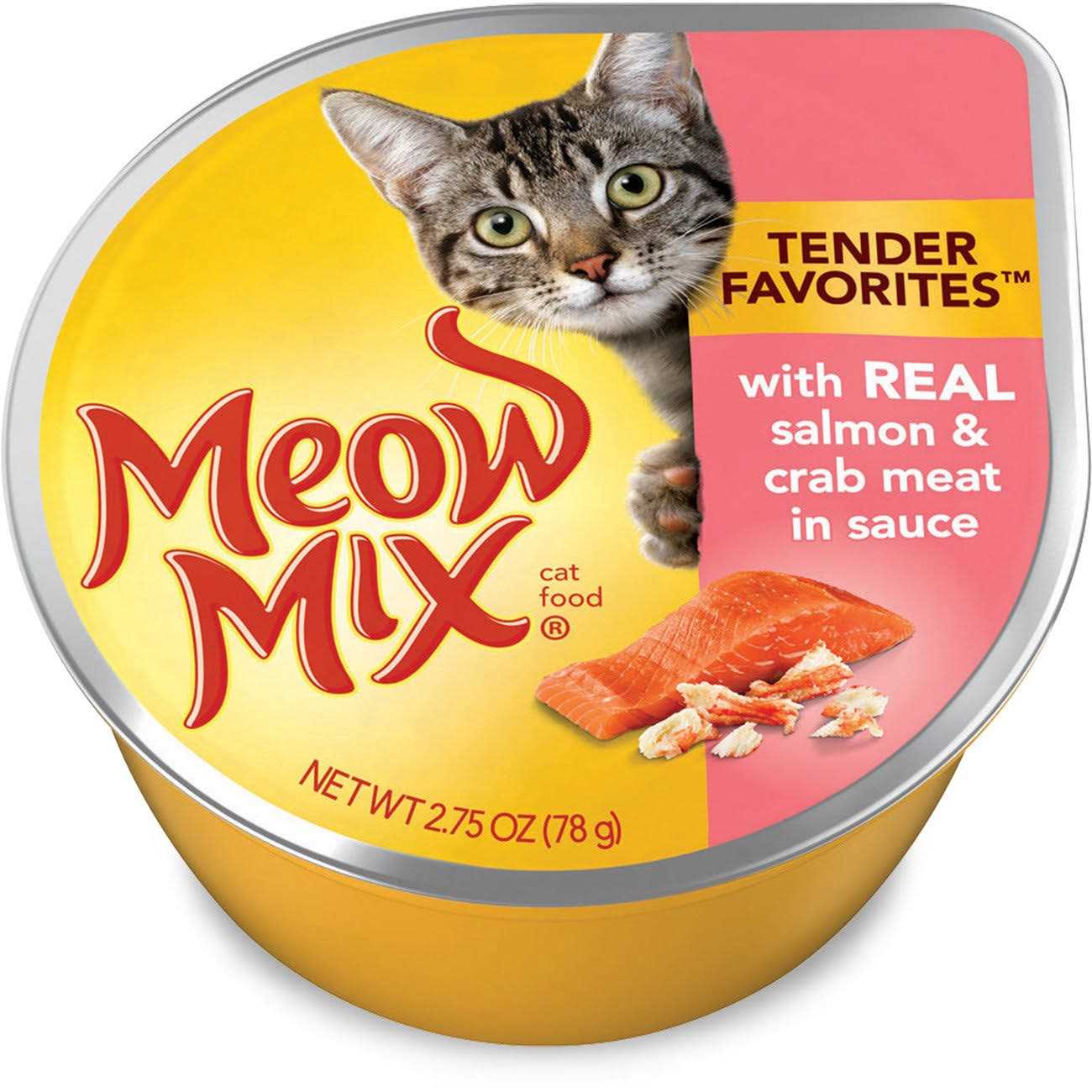 Wet Cat Food with Real Salmon & Crab in Sauce A587