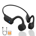Black Wireless Open-Ear Headphones with Mic Q346