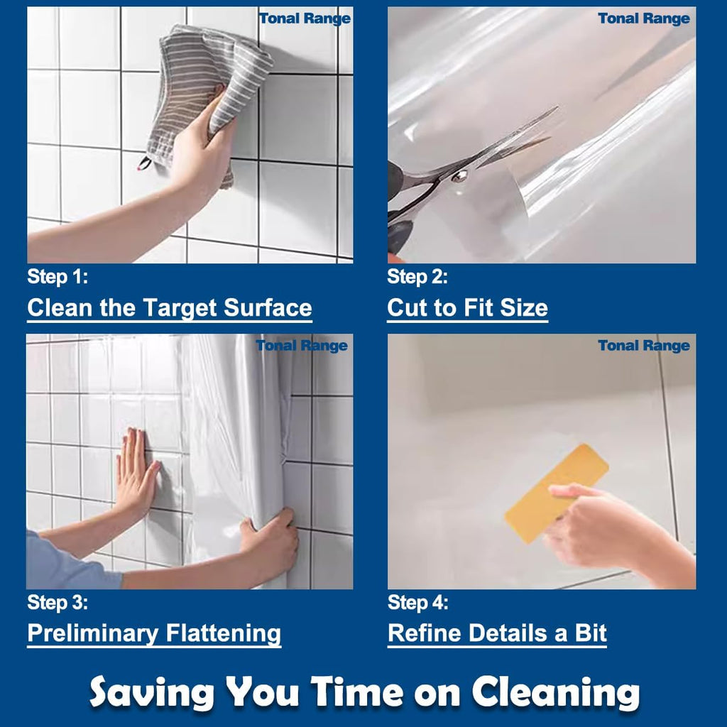Clear Self Adhesive Wall Protector -5 Sheets N1069