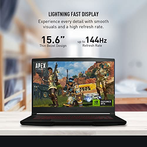 15.6" 144Hz FHD Gaming Laptop Intel Core i7-12650H NVIDIA Geforce RTX 4050 16GB DDR5 512GB NVMe SSD Win 11 Black Z35590
