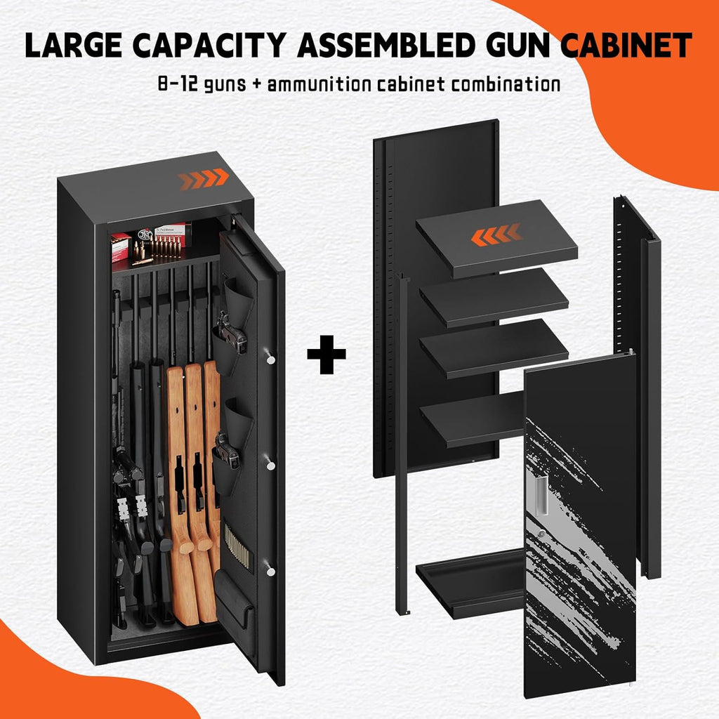 8-12 Rifle Gun Safe with Detachable Gun Racks A528228