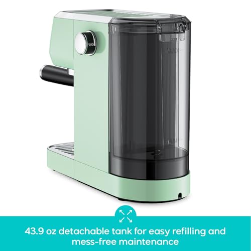 Stainless Steel Espresso Machine 20 Bar with Steam Frother 43.9oz Water Tank B314