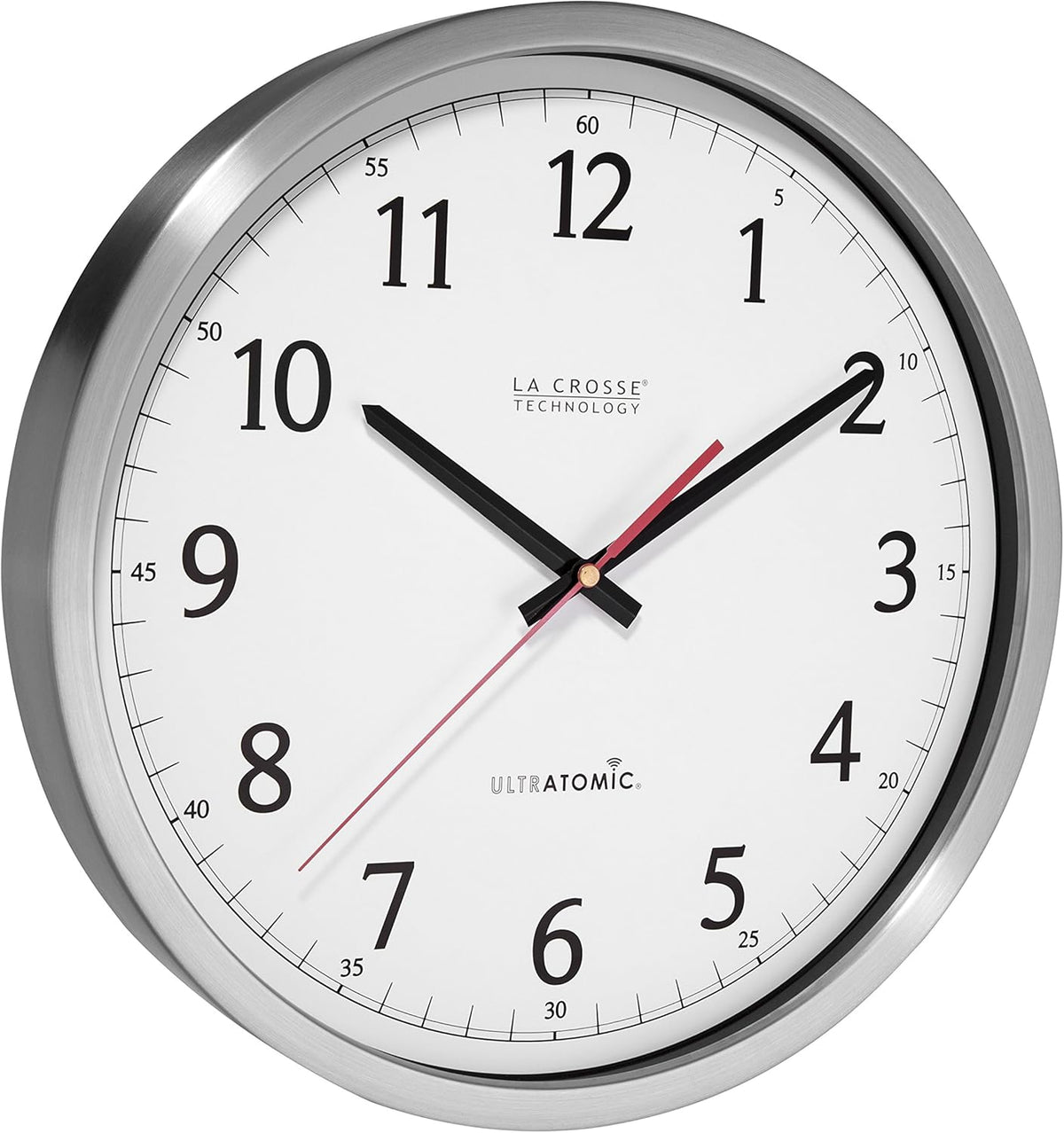 14 Inch Analog Stainless Steel Wall Clock X37267