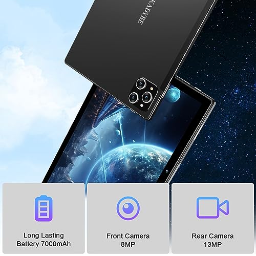 Android 13 Tablet 10 Inch 128GB ROM 16GB RAM 2 In 1 with Keyboard Octa-Core 13MP Camera FHD IPS Display D555103