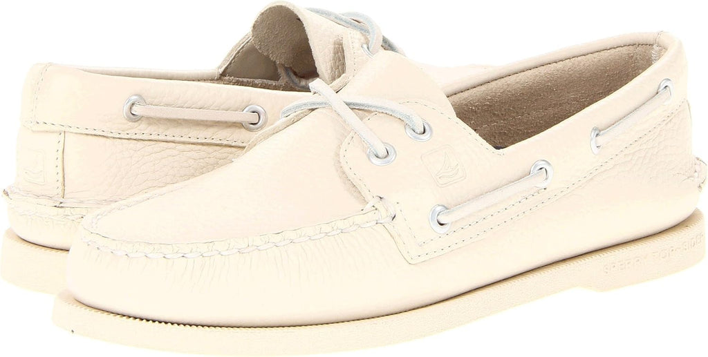 White 2-Eye Boat Shoe N969