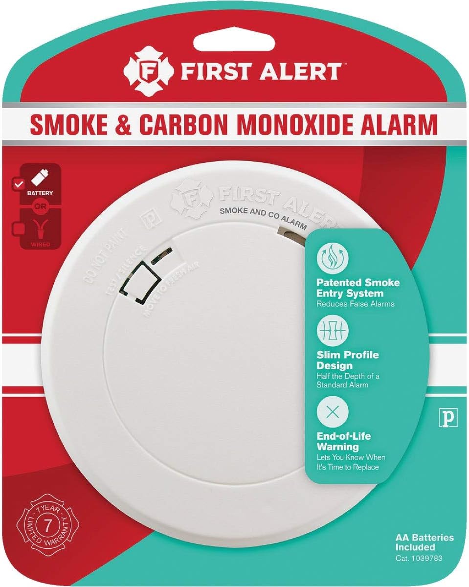 Battery Operated Smoke and Carbon Monoxide Alarm O114