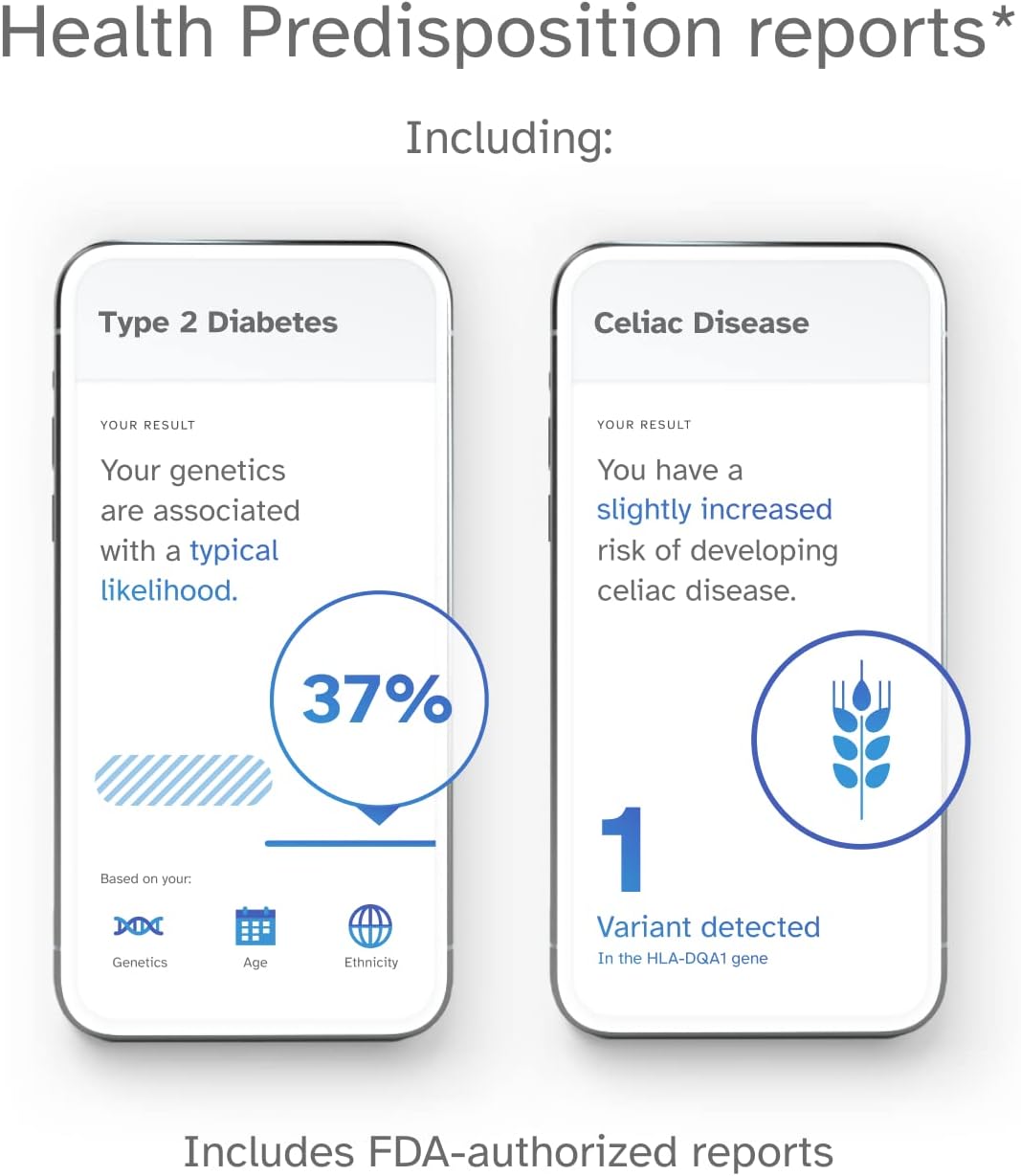 Health + Ancestry Personal Genetic DNA Test M808