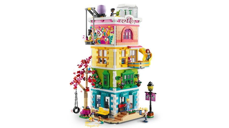 LEGO Friends Heartlake City Community Center 41748 Building Toy Set, 6 Mini-Dolls, Pet Dog R5165