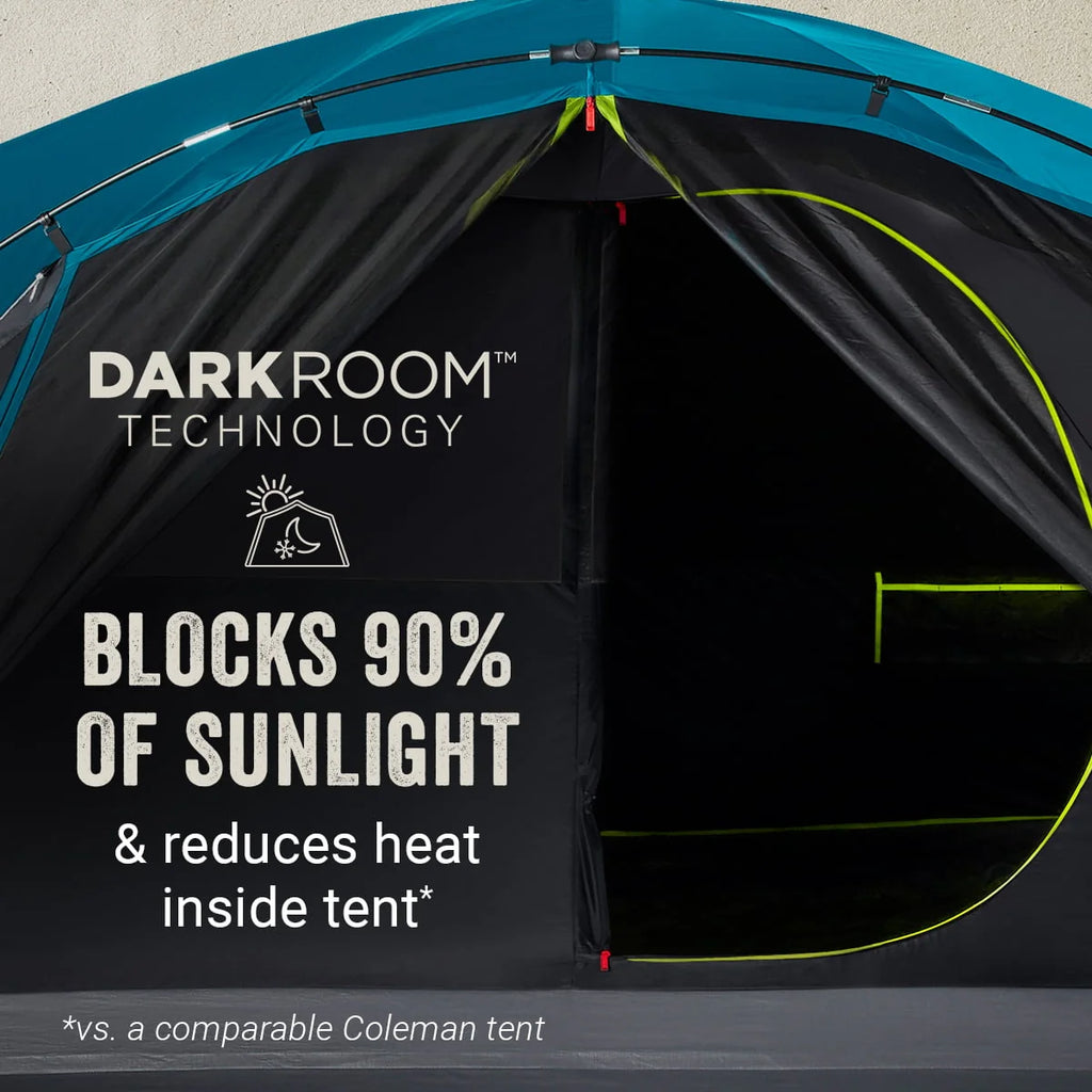 4-Person Dark Room Dome Camping Tent with Screen Room H69824