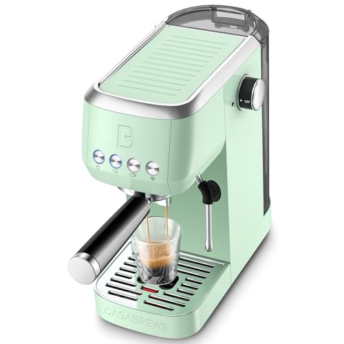 Stainless Steel Espresso Machine 20 Bar with Steam Frother 43.9oz Water Tank B314