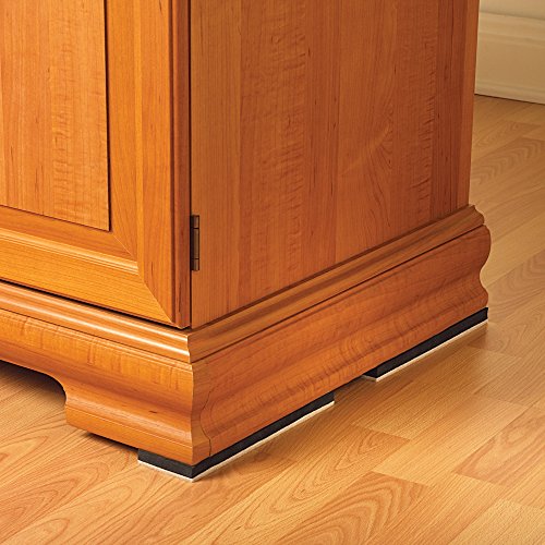 2-1/2" x 9" Reusable Plastic Carpet Slider 4 Pack & 3 1/2" x 6" Oval Reusable Furniture Sliders for Carpet Beige 8 Pack X425028