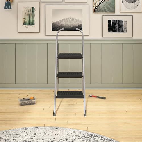 Three Big Folding Step Stool with Rubber Hand Grip Q165
