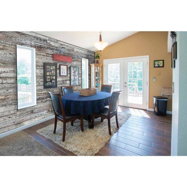 Thermally-Modified Barn Wood Wall Planks 48 in. 10 Sq. ft P8345