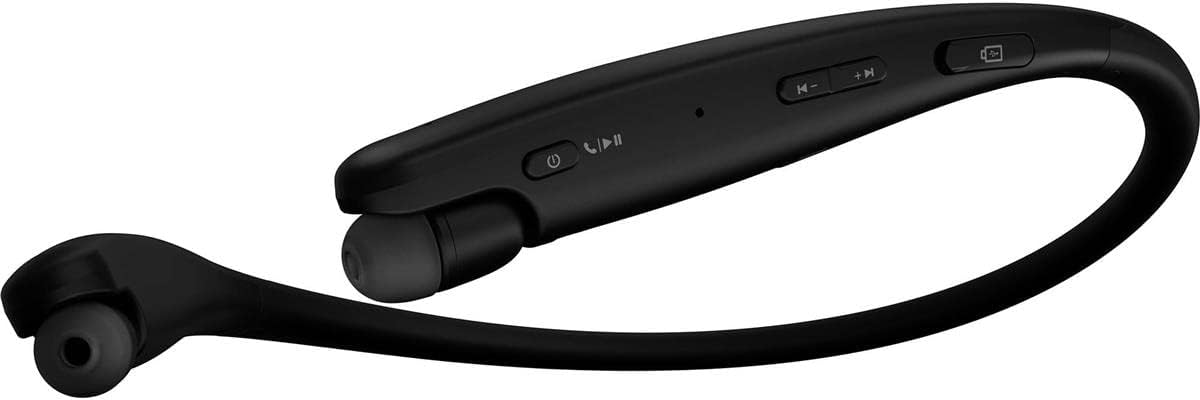 Black Bluetooth Wireless Stereo Neckband Earbuds J814