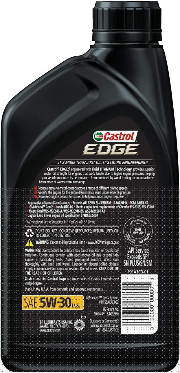 6 Pack 5W-30 Full Synthetic Motor Oil K957380