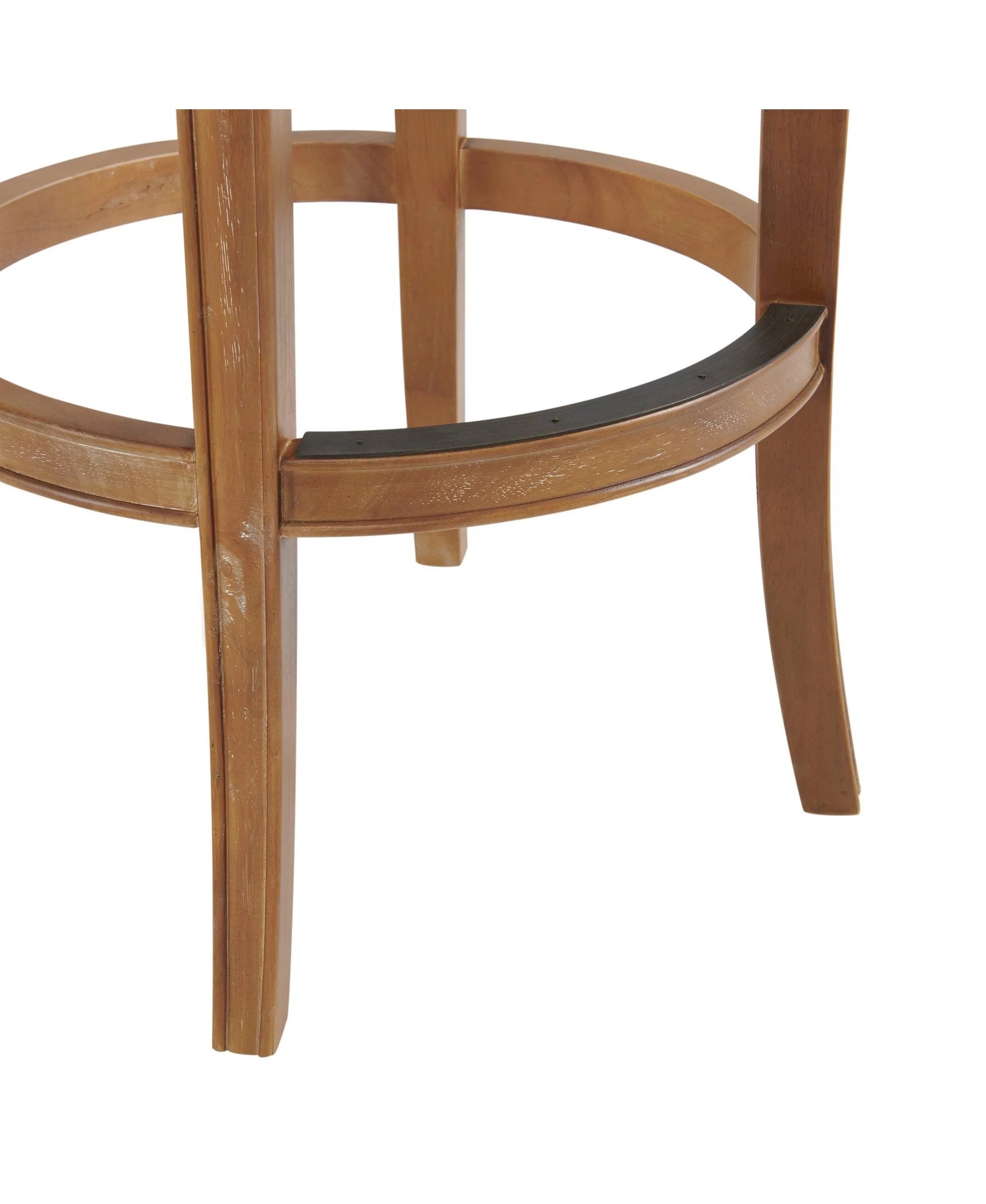 Weathered Brown and Beige Swivel Bar Stool X619