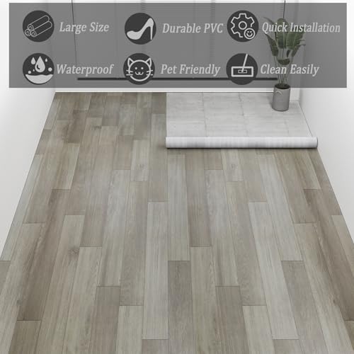 32 sq.ft PVC Vinyl Flooring Roll D875217