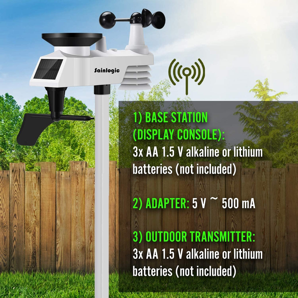 Black WiFi Weather Station with Outdoor Sensor Z4607