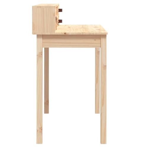 43.3"x19.7"x36.6" Solid Wood Pine Desk X947