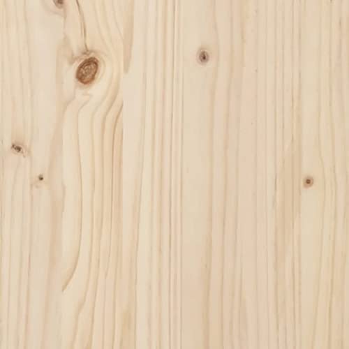 43.3"x19.7"x36.6" Solid Wood Pine Desk X947