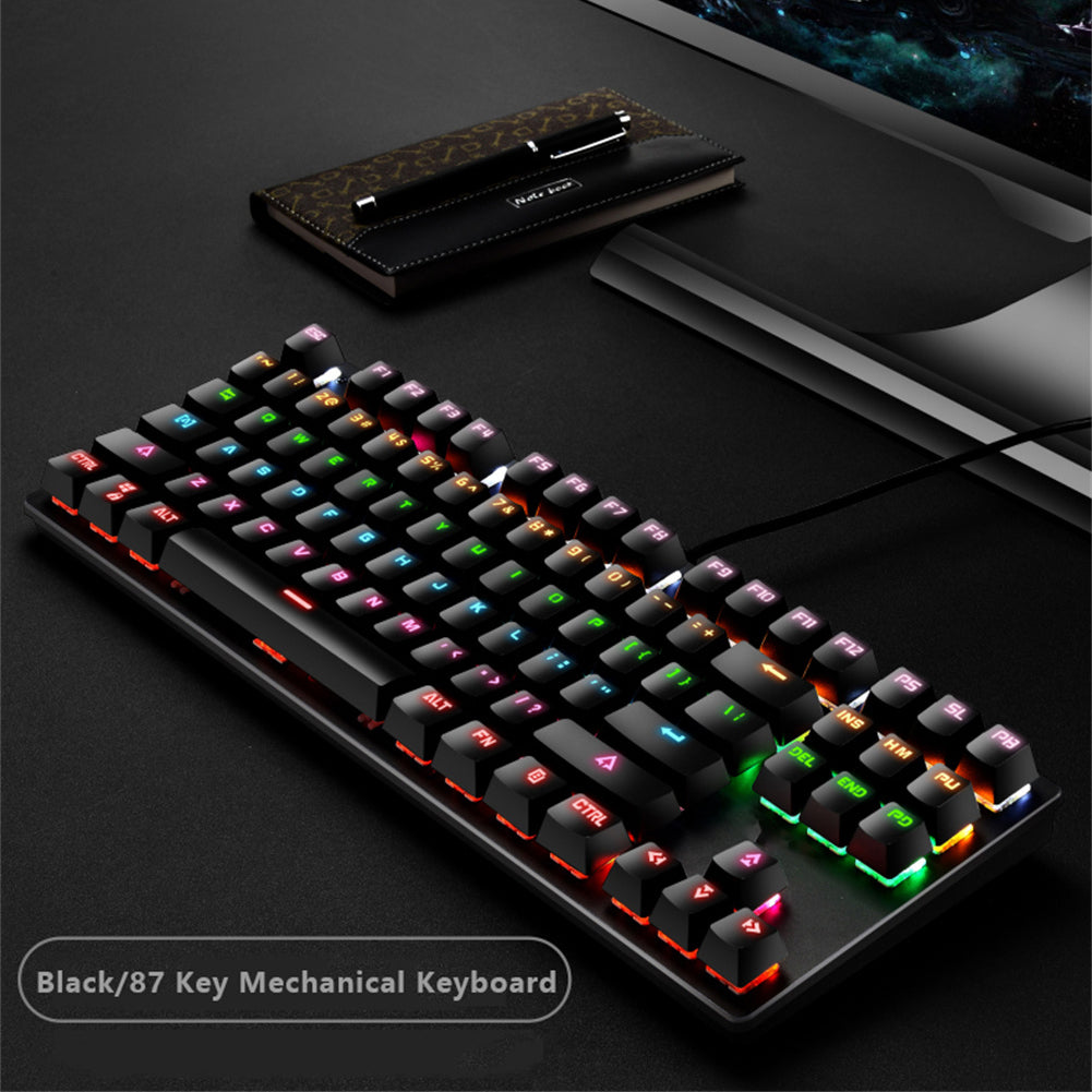 87-Key Gaming Mechanical Keyboard with Backlit LED W94371