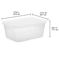 16qt Clear Storage Box with Lid Z810174