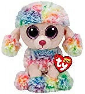 Rainbow Poodle Stuffed Animal 6 inch P38037